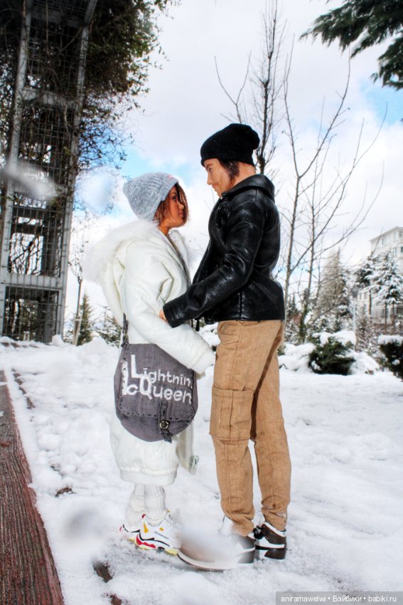 Снежная прогулка Саши и Высотина