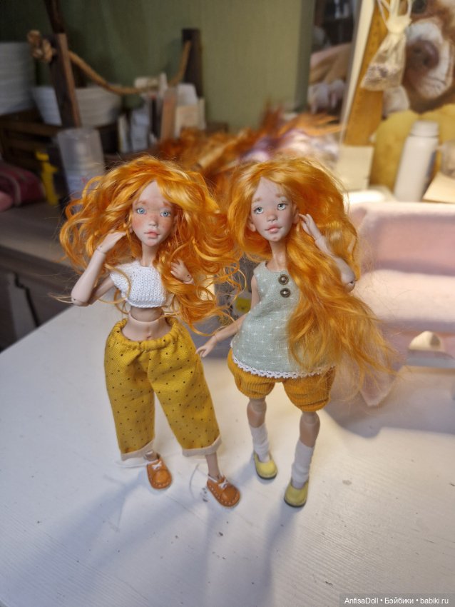 Карманные девочки. Авторские шарнирная куклы