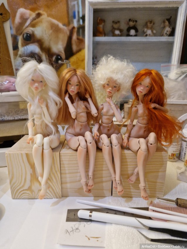 Карманные девочки. Авторские шарнирная куклы (фото 7)