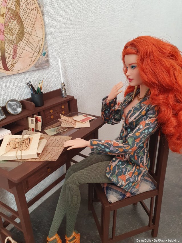 Что сделать из обрезков фанеры? Конечно набор мебели для кабинета (фото 7)