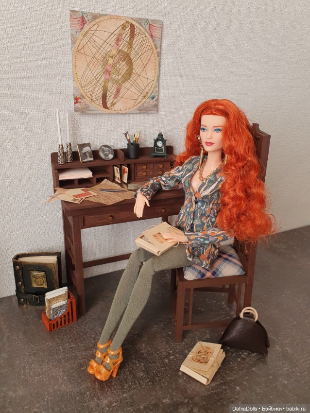 Что сделать из обрезков фанеры? Конечно набор мебели для кабинета (фото 10)