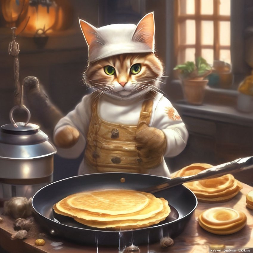 Кот и Кит. Блины фигурные и круглые