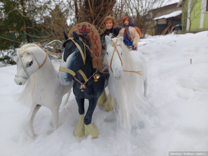 Масленица. Катание на санях