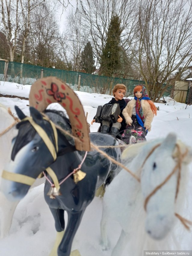 Масленица. Катание на санях