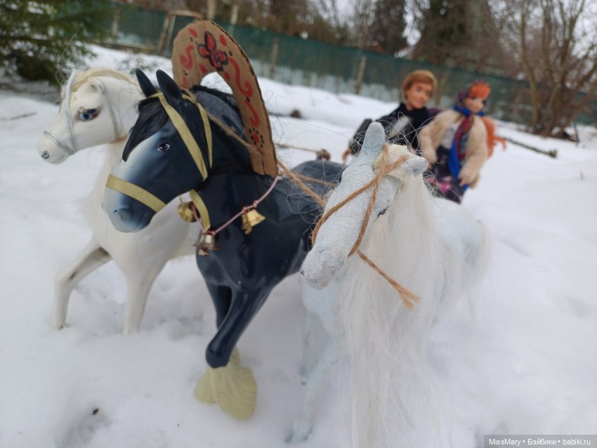 Масленица. Катание на санях