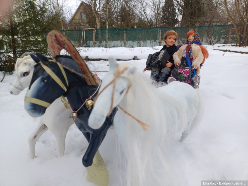 Масленица. Катание на санях (фото 9)