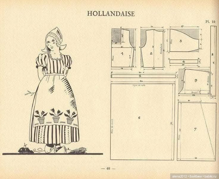 Выкройки карнавальных костюмов 20-х , 30-х годов (фото 6)
