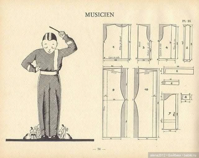Выкройки карнавальных костюмов 20-х , 30-х годов (фото 5)