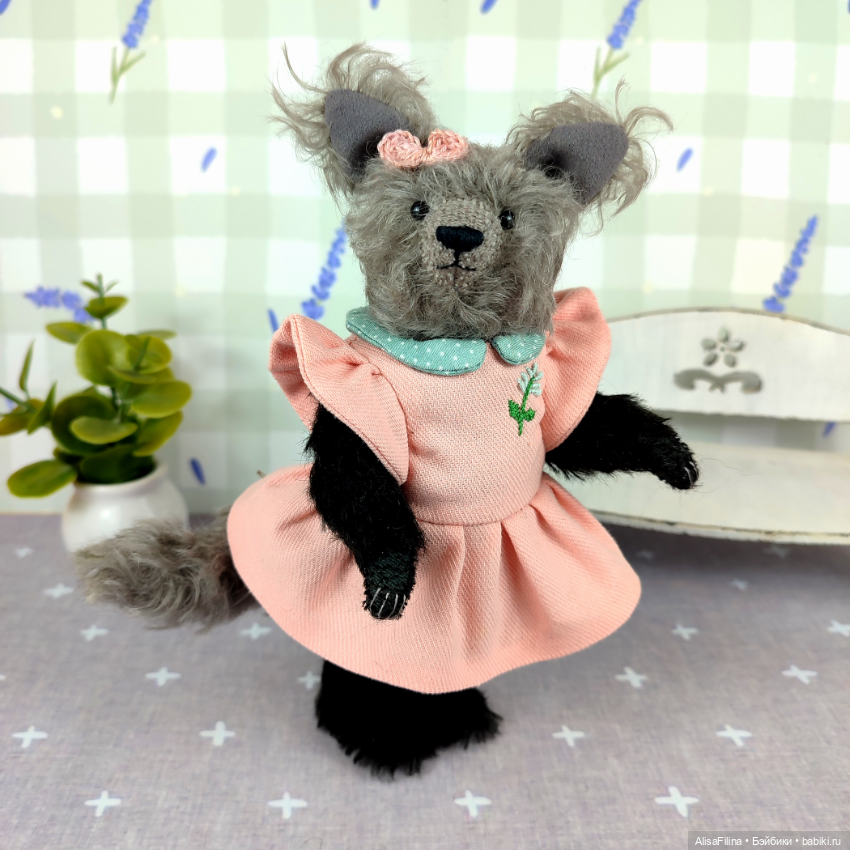 Волк Тедди Лаура — Авторские мишки Тедди и друзья: фото (фото 4)