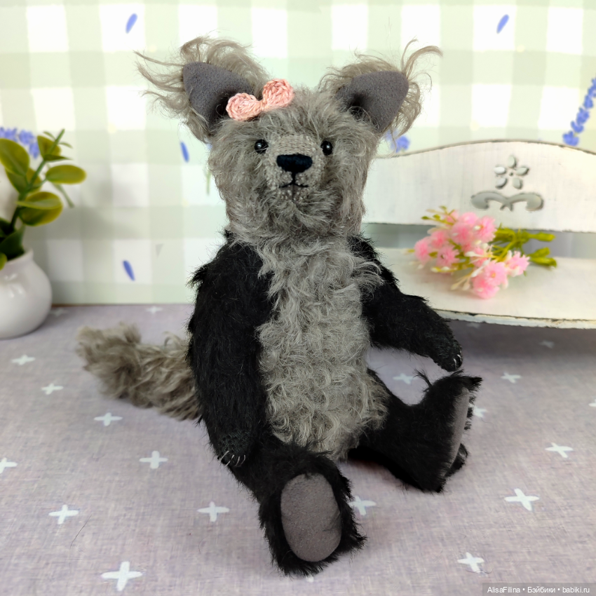 Волк Тедди Лаура — Авторские мишки Тедди и друзья: фото (фото 9)