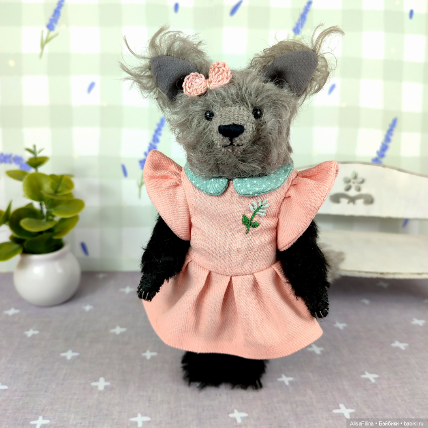 Волк Тедди Лаура — Авторские мишки Тедди и друзья: фото (фото 3)