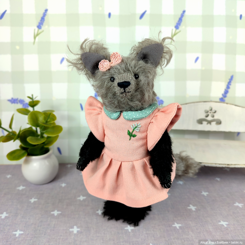 Волк Тедди Лаура — Авторские мишки Тедди и друзья: фото (фото 2)