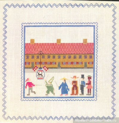 Вышитый крестиком календарь 1962г. Схемы (фото 6)