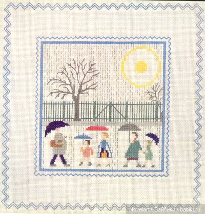 Вышитый крестиком календарь 1962г. Схемы