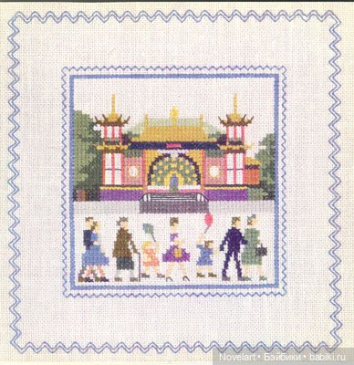 Вышитый крестиком календарь 1962г. Схемы