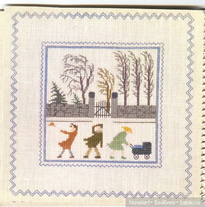 Вышитый крестиком календарь 1962г. Схемы
