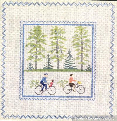 Вышитый крестиком календарь 1962г. Схемы (фото 10)