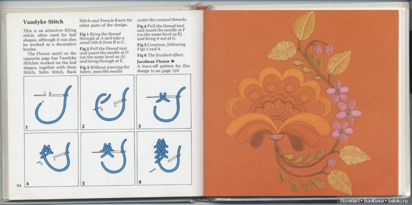 Вышивка в свободном стиле. Схемы стежков с примерами. Часть 2 (фото 3)