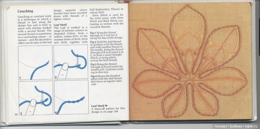 Вышивка в свободном стиле. Схемы стежков с примерами. Часть 1