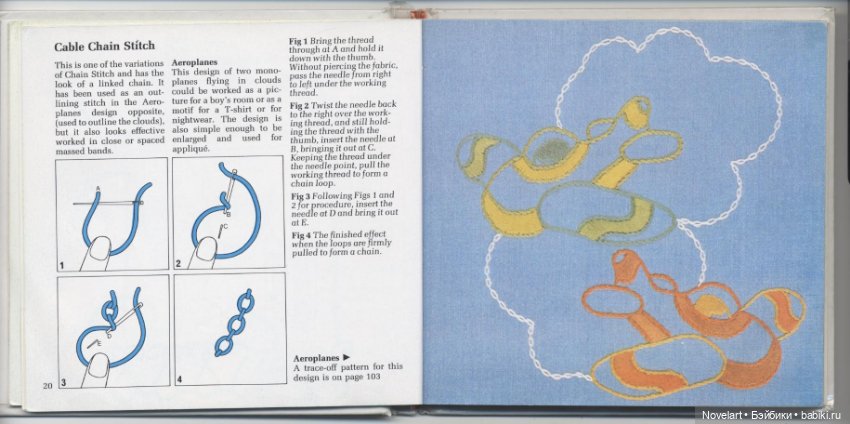 Вышивка в свободном стиле. Схемы стежков с примерами. Часть 1