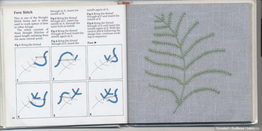 Вышивка в свободном стиле. Схемы стежков с примерами. Часть 2
