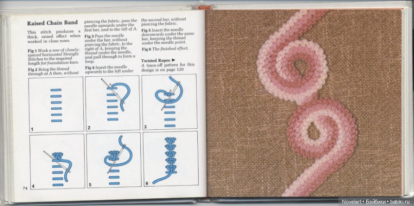 Вышивка в свободном стиле. Схемы стежков с примерами. Часть 1