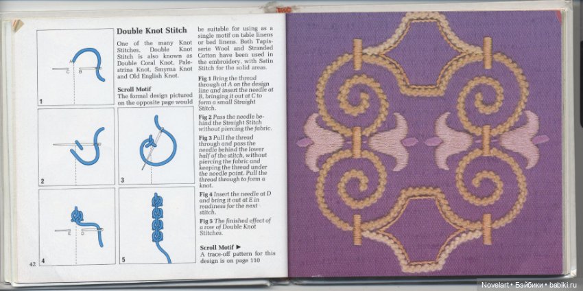 Вышивка в свободном стиле. Схемы стежков с примерами. Часть 1