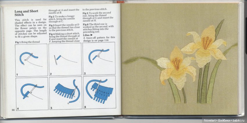 Вышивка в свободном стиле. Схемы стежков с примерами. Часть 1