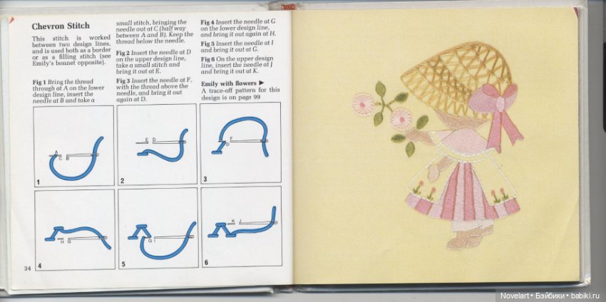 Вышивка в свободном стиле. Схемы стежков с примерами. Часть 1