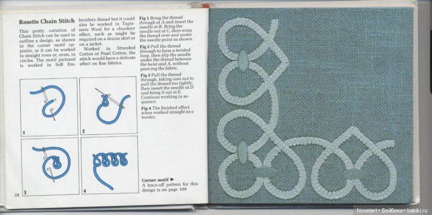 Вышивка в свободном стиле. Схемы стежков с примерами. Часть 1