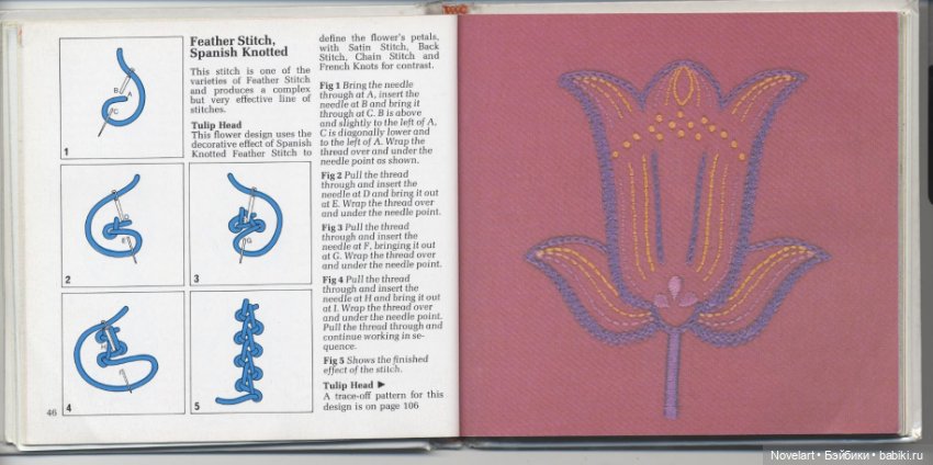 Вышивка в свободном стиле. Схемы стежков с примерами. Часть 1