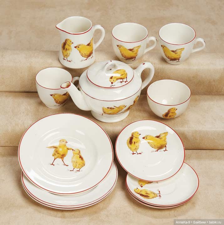 Столовые сервизы — Всё об антикварных куклах: история