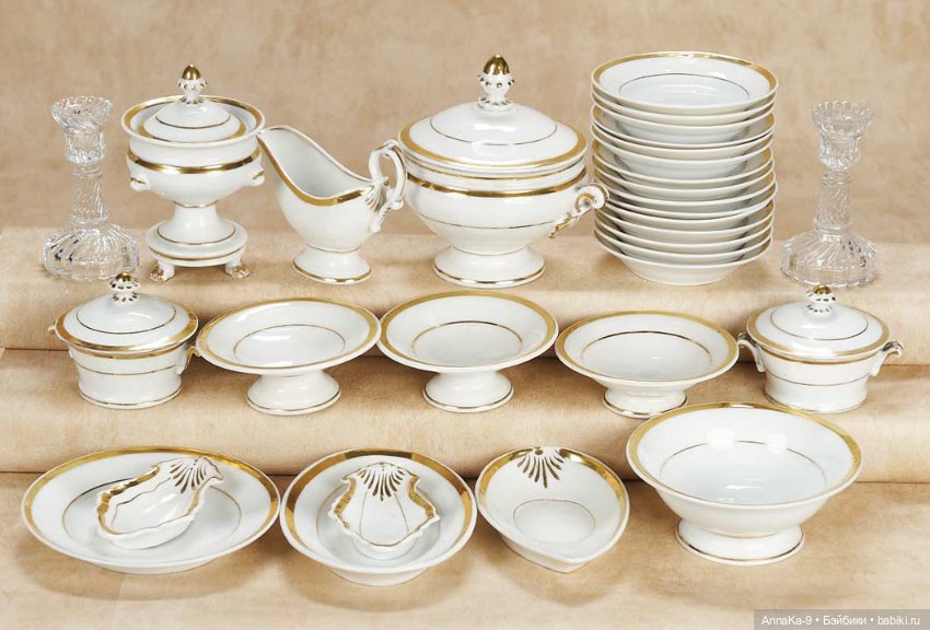 Столовые сервизы — Всё об антикварных куклах: история