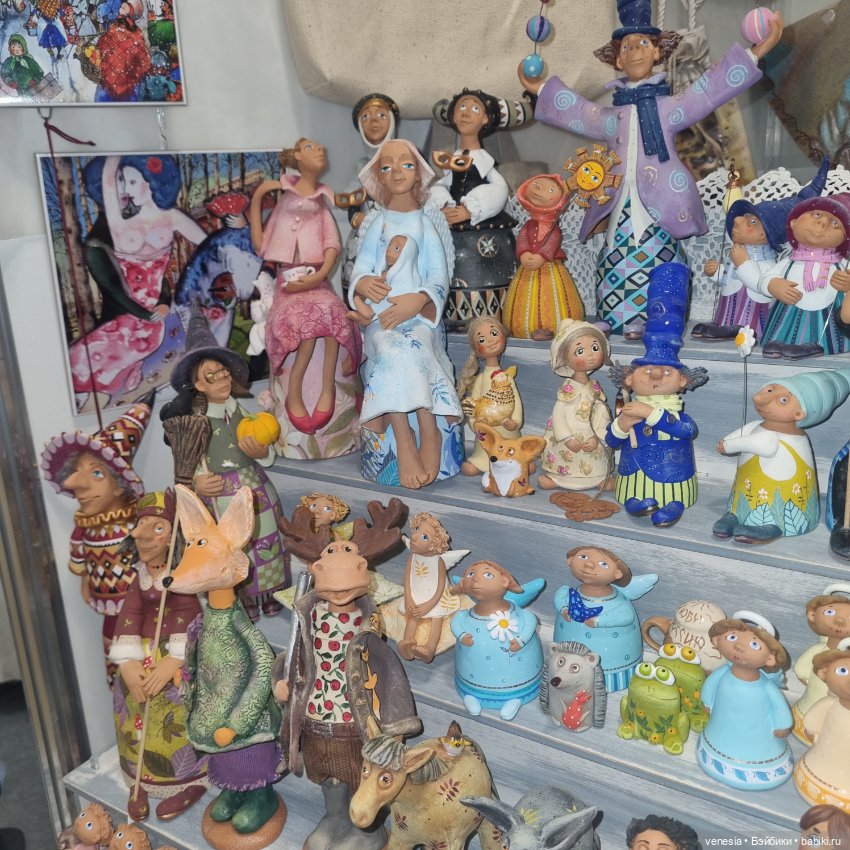Куклы и статуэтки с выставки "Ладья "