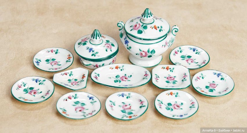 Столовые сервизы — Всё об антикварных куклах: история