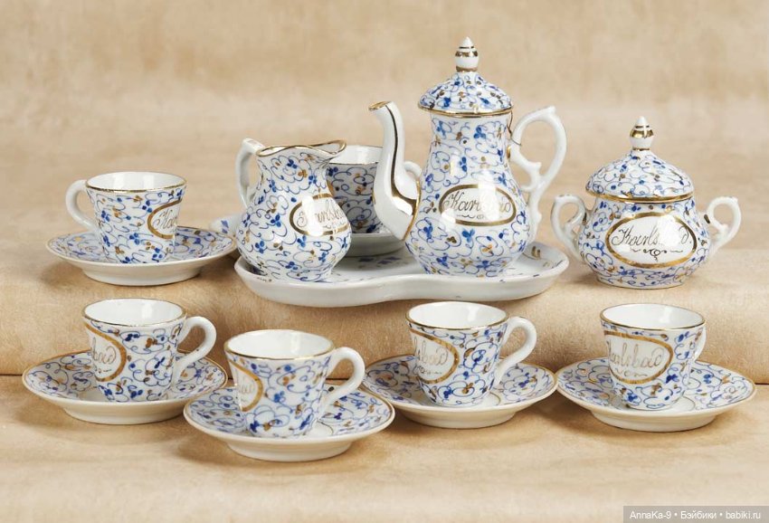 Столовые сервизы — Всё об антикварных куклах: история (фото 2)