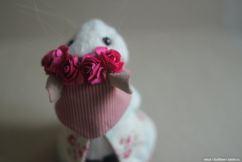 Мышки-малышки — Игрушки в смешанной технике (мех и глина): Арт