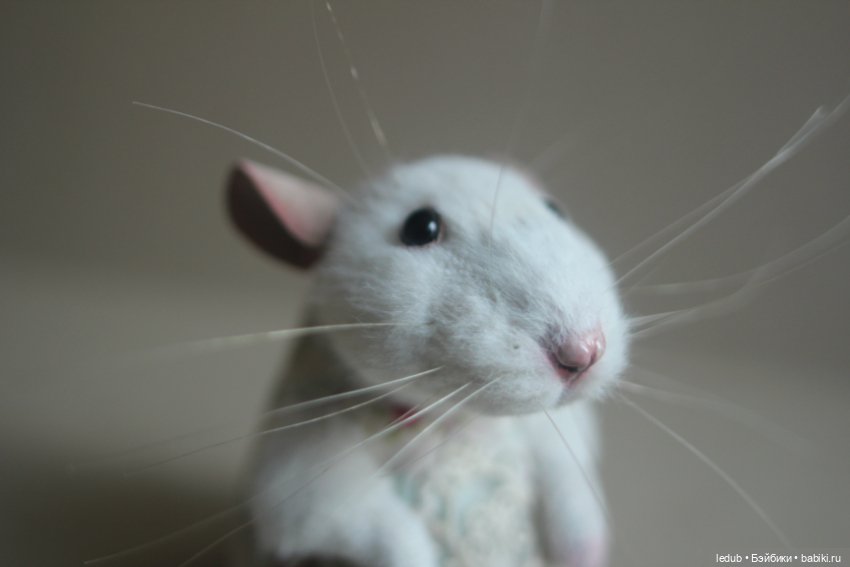 Мышки-малышки — Игрушки в смешанной технике (мех и глина): Арт