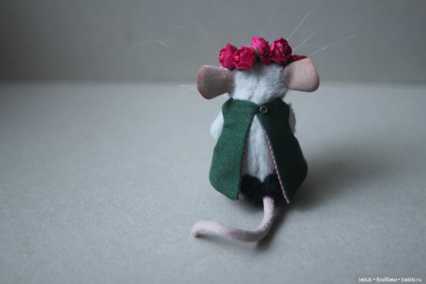 Мышки-малышки — Игрушки в смешанной технике (мех и глина): Арт