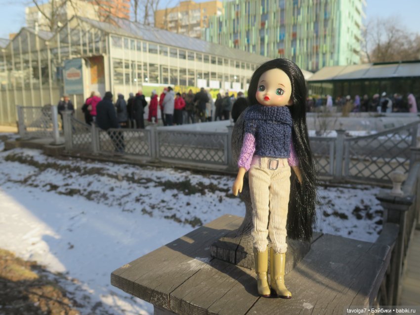 Три очень модных феечки... в Аптекарском Огороде в последний день зимы