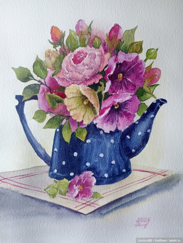 Я рисую цветы! С праздником 8 Марта