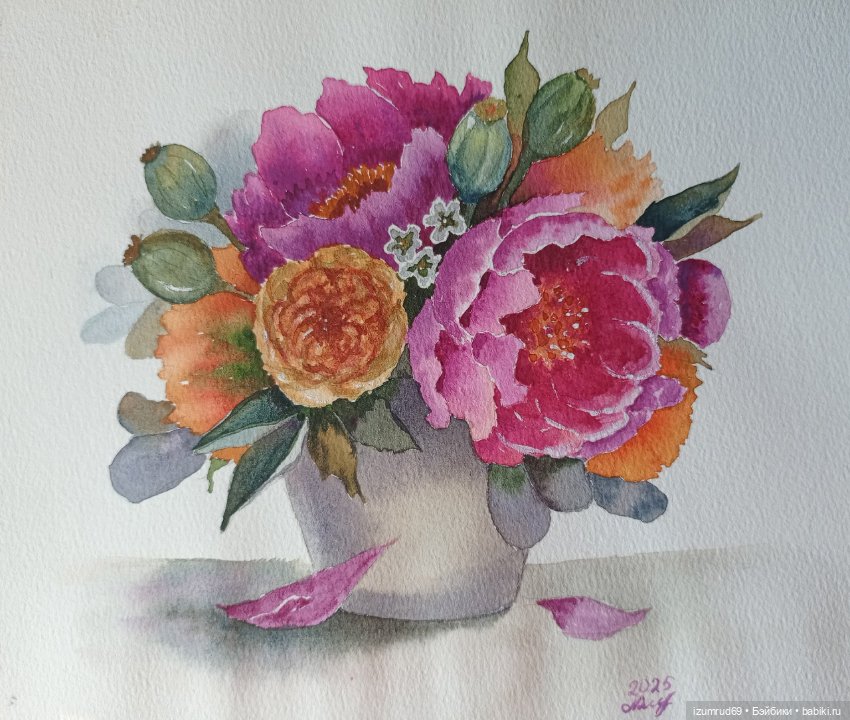 Я рисую цветы! С праздником 8 Марта