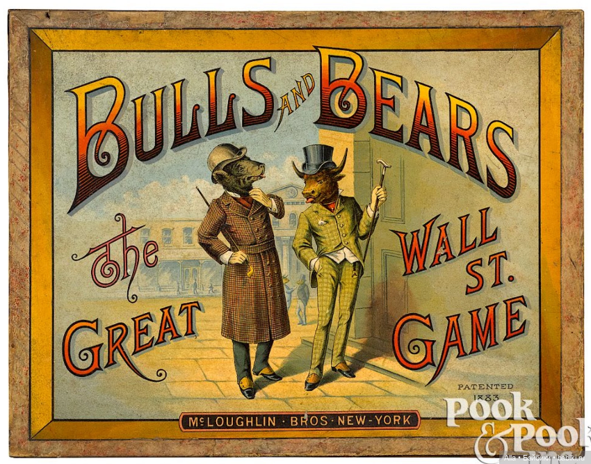 Игра - Быки и медведи — Антикварные игрушки и домики: елочные украшения (фото 2)