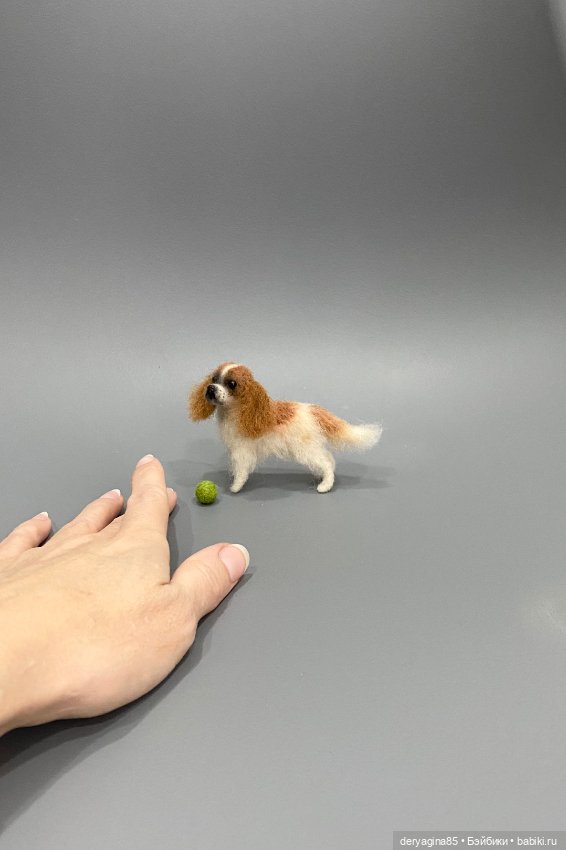 Спаниель — Валяные игрушки из шерсти: сухое валяние (фото 3)