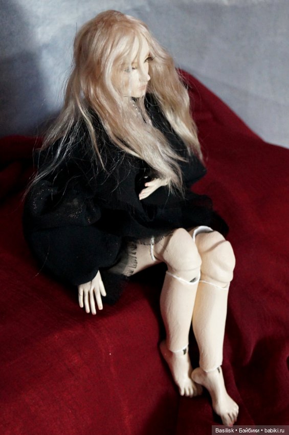 Карамелька в черном — Авторские шарнирные куклы своими руками: лепка (фото 6)