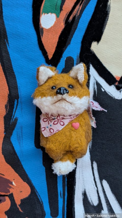 Лисёнок брошь — Авторские мишки Тедди и друзья: фото