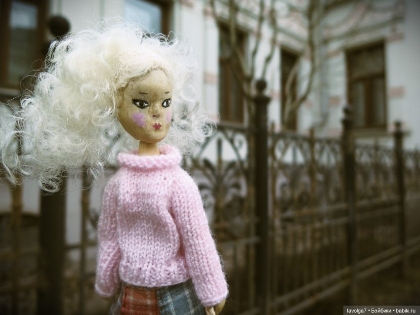 Авторская деревянная кукла по мотивам Mamzelle de Paris (фото 6)