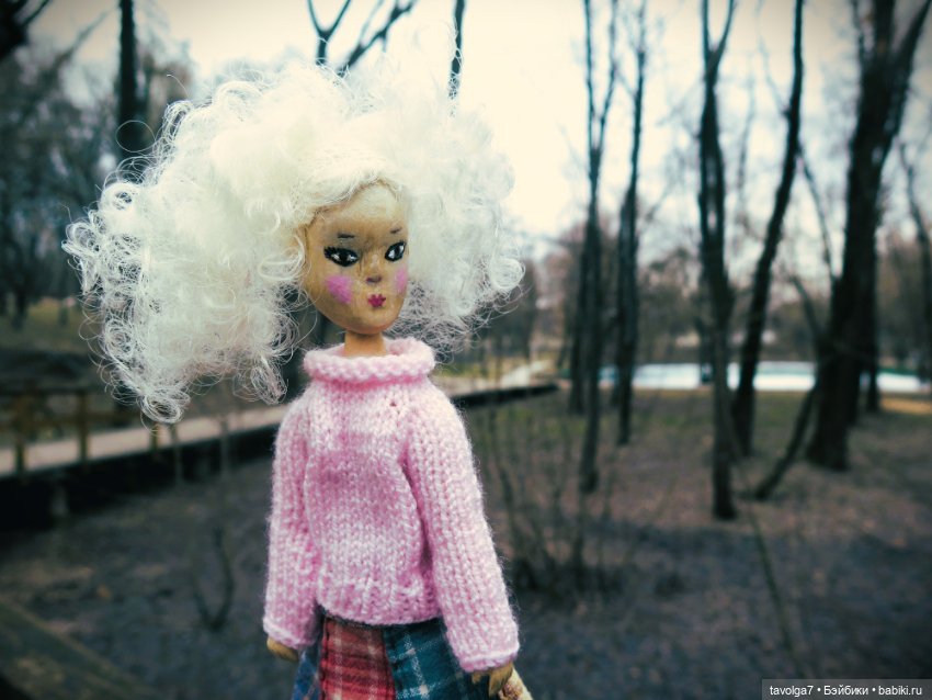 Авторская деревянная кукла по мотивам Mamzelle de Paris (фото 4)