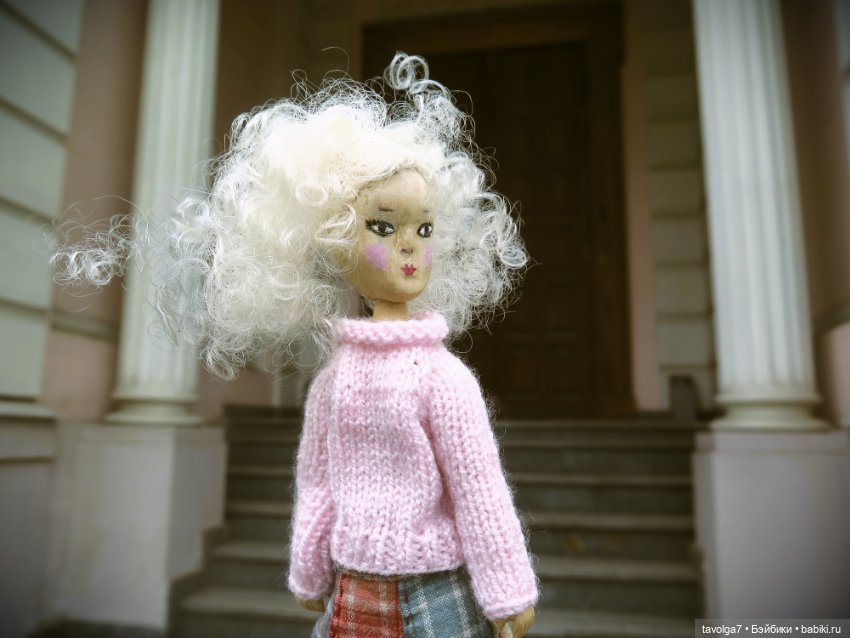 Авторская деревянная кукла по мотивам Mamzelle de Paris (фото 5)