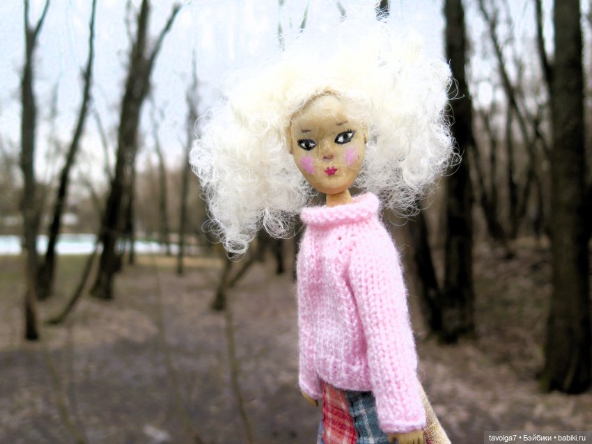 Авторская деревянная кукла по мотивам Mamzelle de Paris (фото 3)